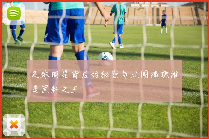 足球明星背后的秘密与丑闻揭晓谁是黑料之王